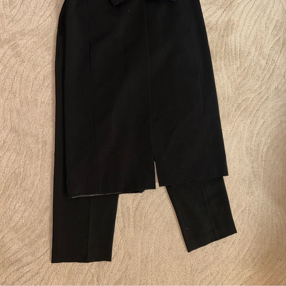 Kasper Black Long Coat and Pant Set - Picture 2 of 8